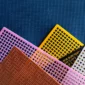 close up perforated fabric 85x85